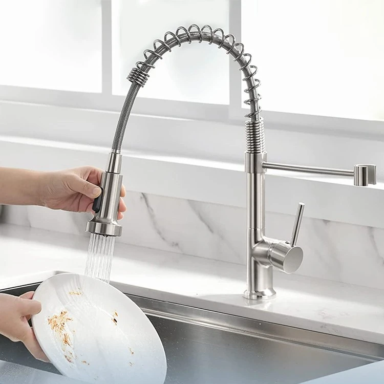 Stainless Steel Single Hole Kitchen Faucet3